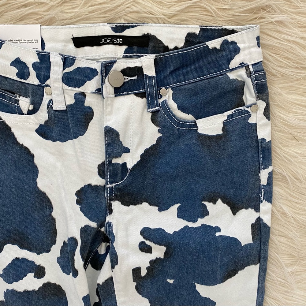 Joe’s Jeans Kids Markie Mid Rise Skinny Jeans Cow Print - Picture 4 of 10